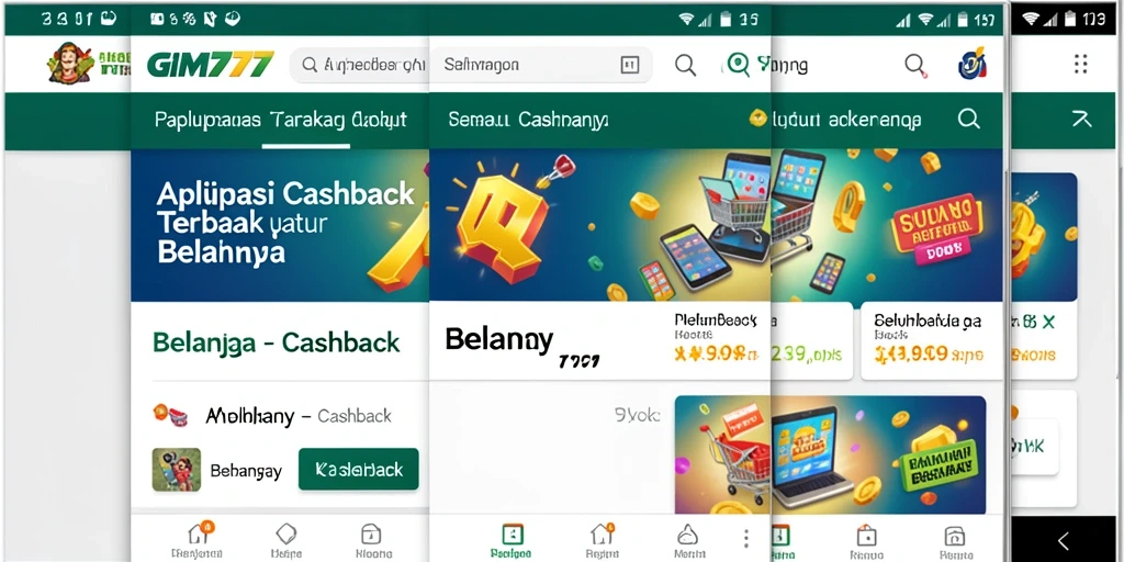 Antarmuka GIM777 yang menarik dan mudah dipahami untuk pengguna Cashback.