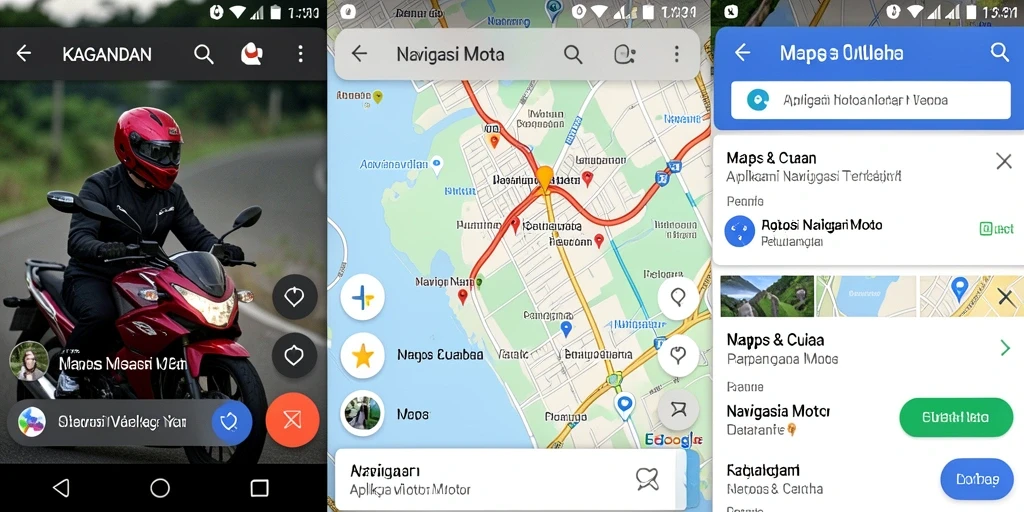 Antarmuka KAGANDAN menampilkan navigasi motor yang intuitif dan informatif.