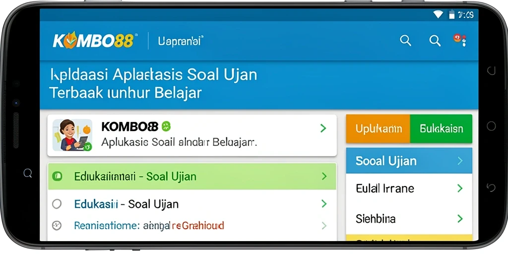 Antarmuka KOMBO88 yang menarik dan intuitif untuk Soal Ujian.